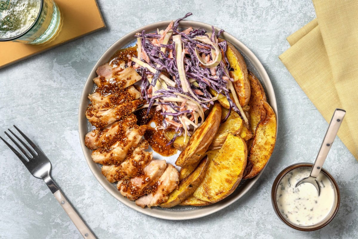 Poulet grillé à la moutarde et à l’érable