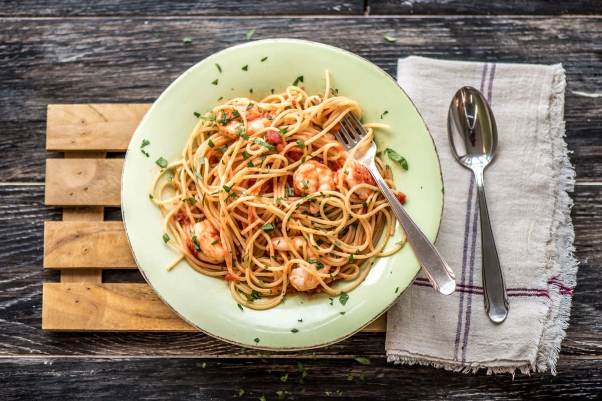 Prawn, Zucchini & Chilli Spaghetti