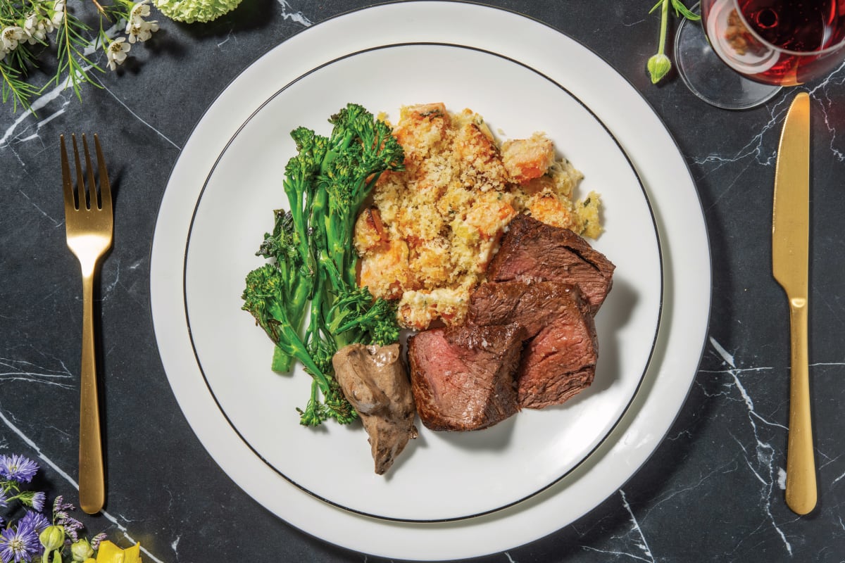Premium Fillet Steak & Black Garlic Mayo for Dinner