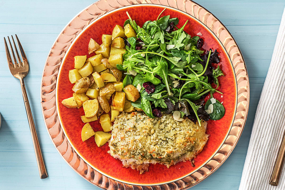 Presto Pesto Panko Chicken Recipe Hellofresh