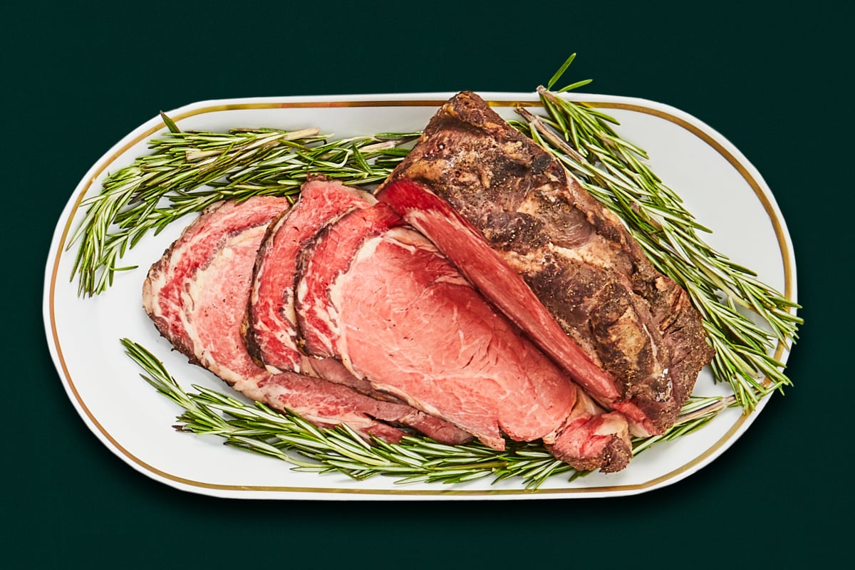 Prime Rib With Rosemary Jus