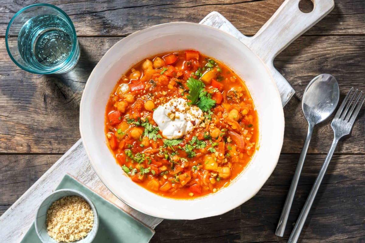 Spiced Soup with Lentils & Dukkah Recipe | HelloFresh