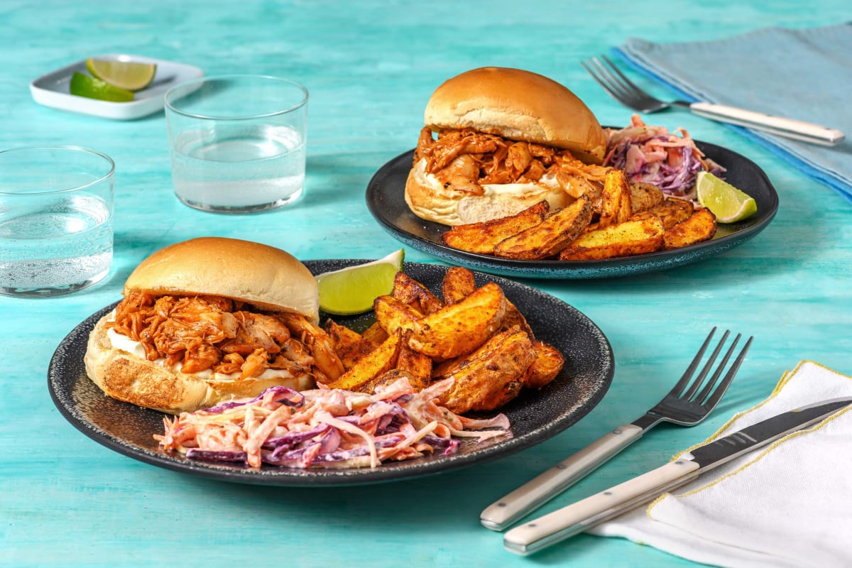 Pulled BBQ Chicken Buns