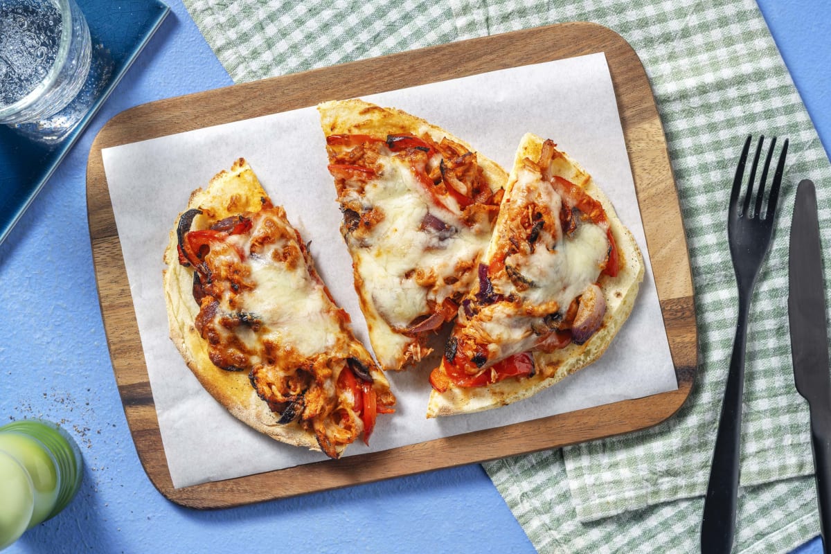Pulled BBQ Chicken Naanizza