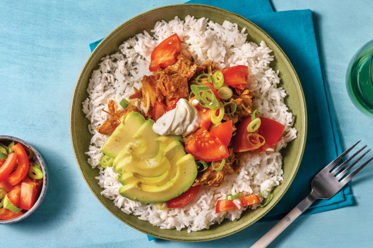 Pulled BBQ Jackfruit Burrito Bowl