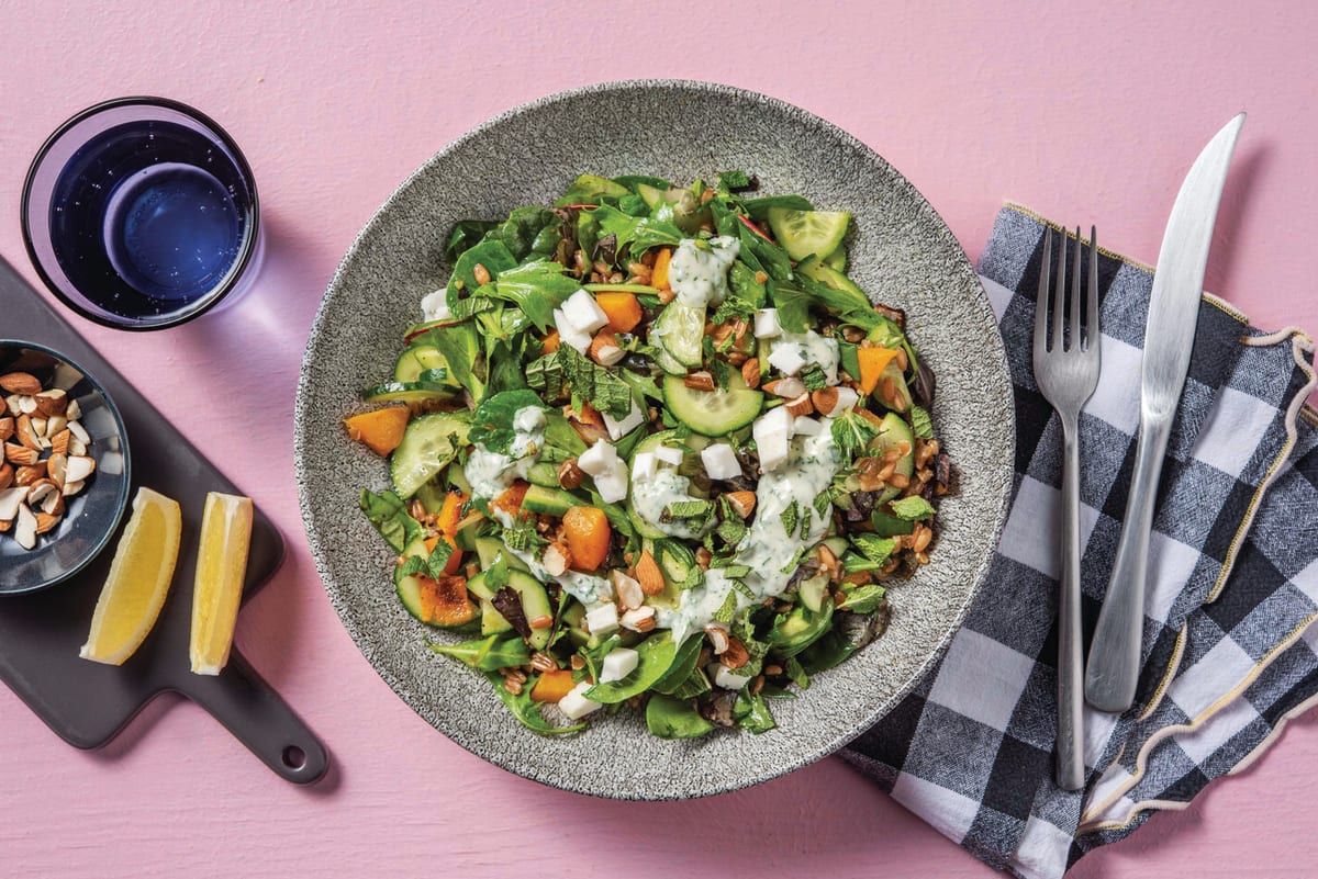 Pumpkin & Veggie Israeli Couscous Salad