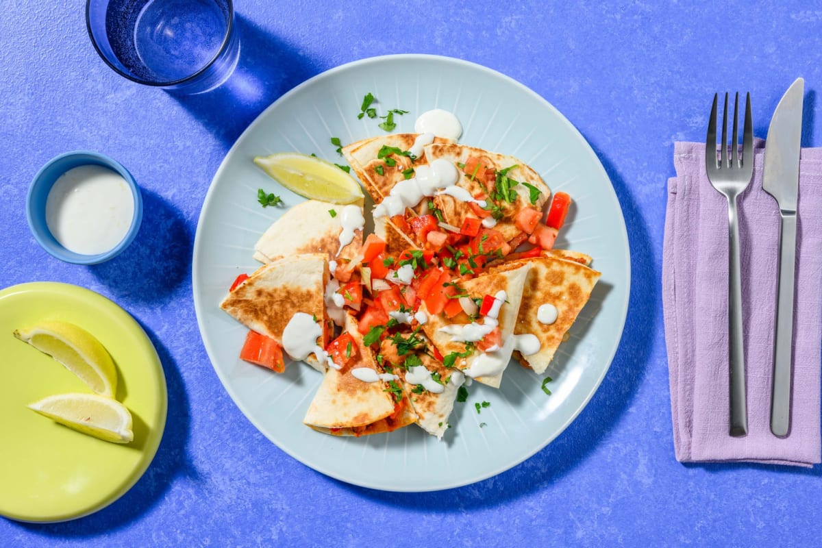 Mexican-Inspired Pork Quesadillas