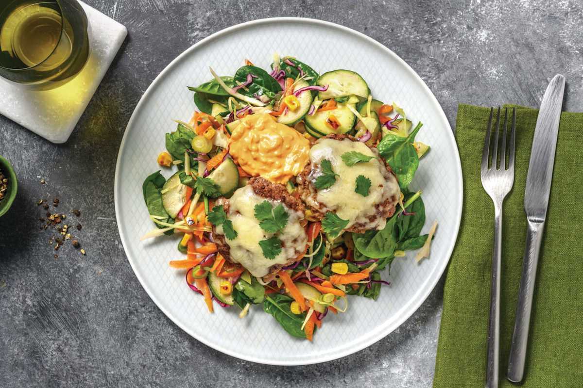 Quick Plant-Based Cheeseburger Bowl