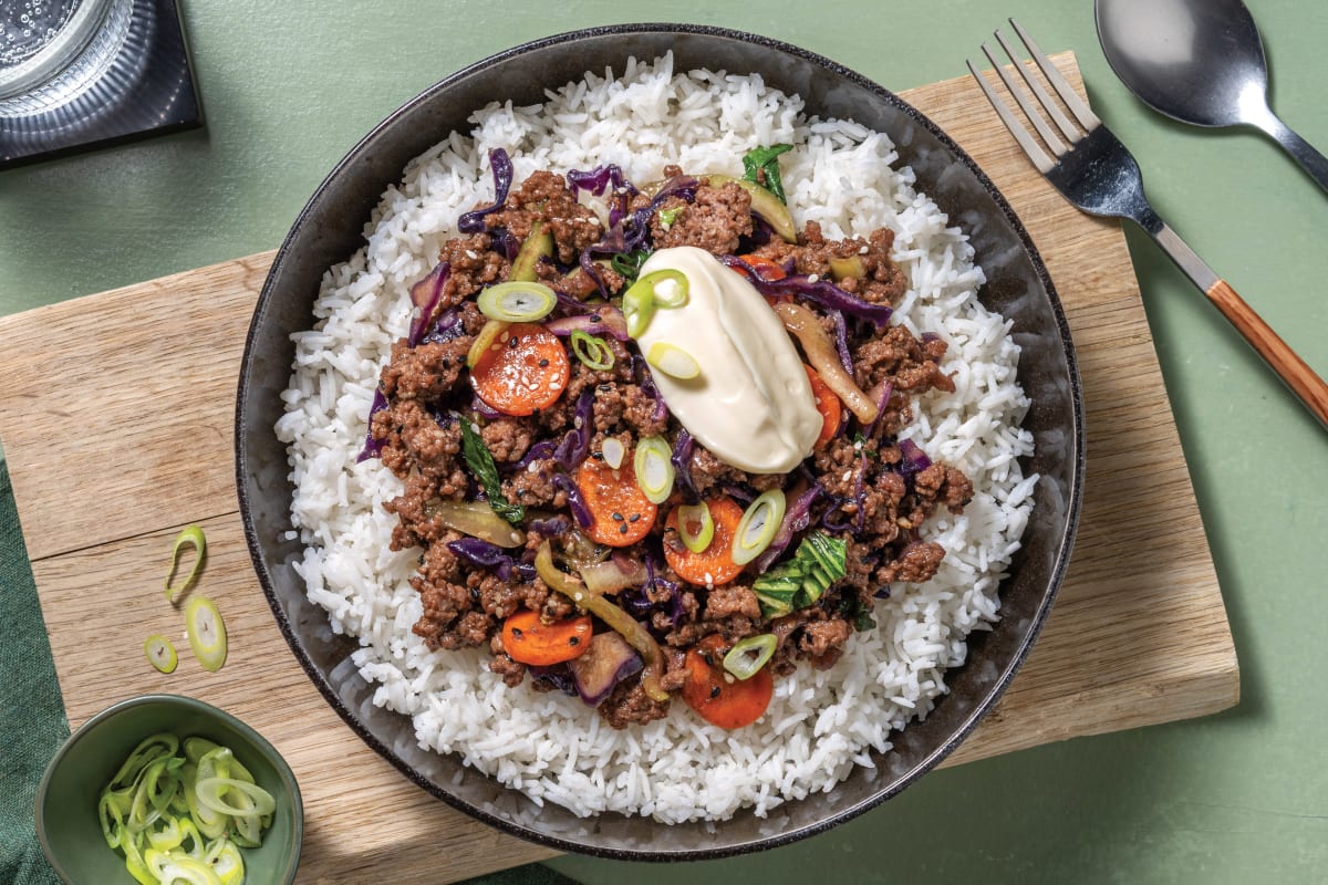 Japanese-Style Beef & Pork Stir-Fry