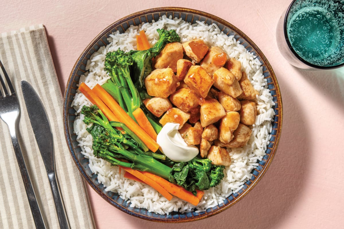 Quick Indian Mango Chicken & Rapid Rice