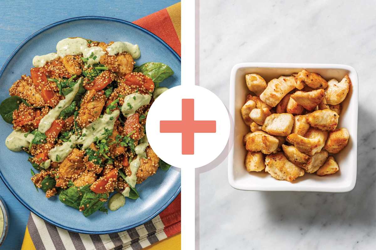 One-Pan Double Pesto Chicken & Couscous
