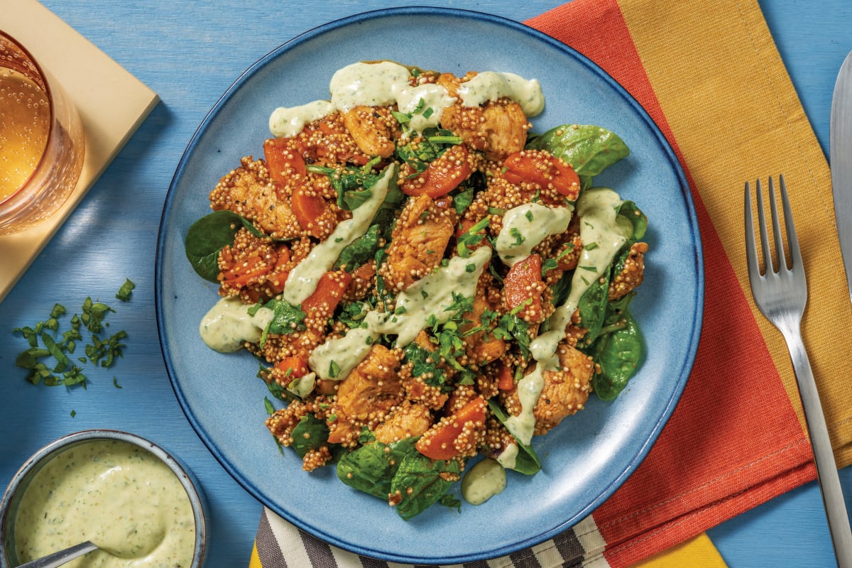 Quick One-Pan Pesto Chicken & Couscous