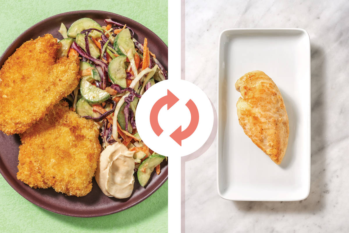 Parsley & Parmesan Chicken Schnitzels Recipe HelloFresh