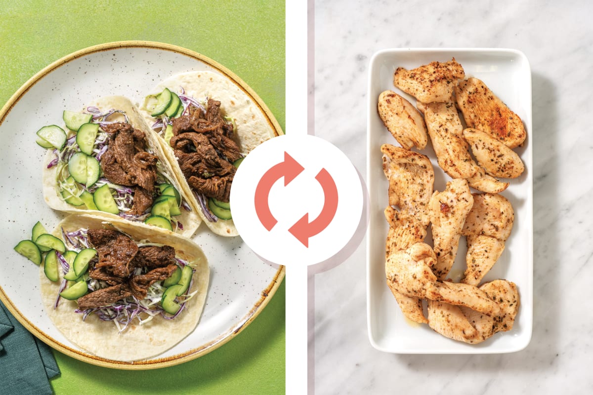 Quick Shawarma Chicken Tacos & Pickled Onion Recipe HelloFresh