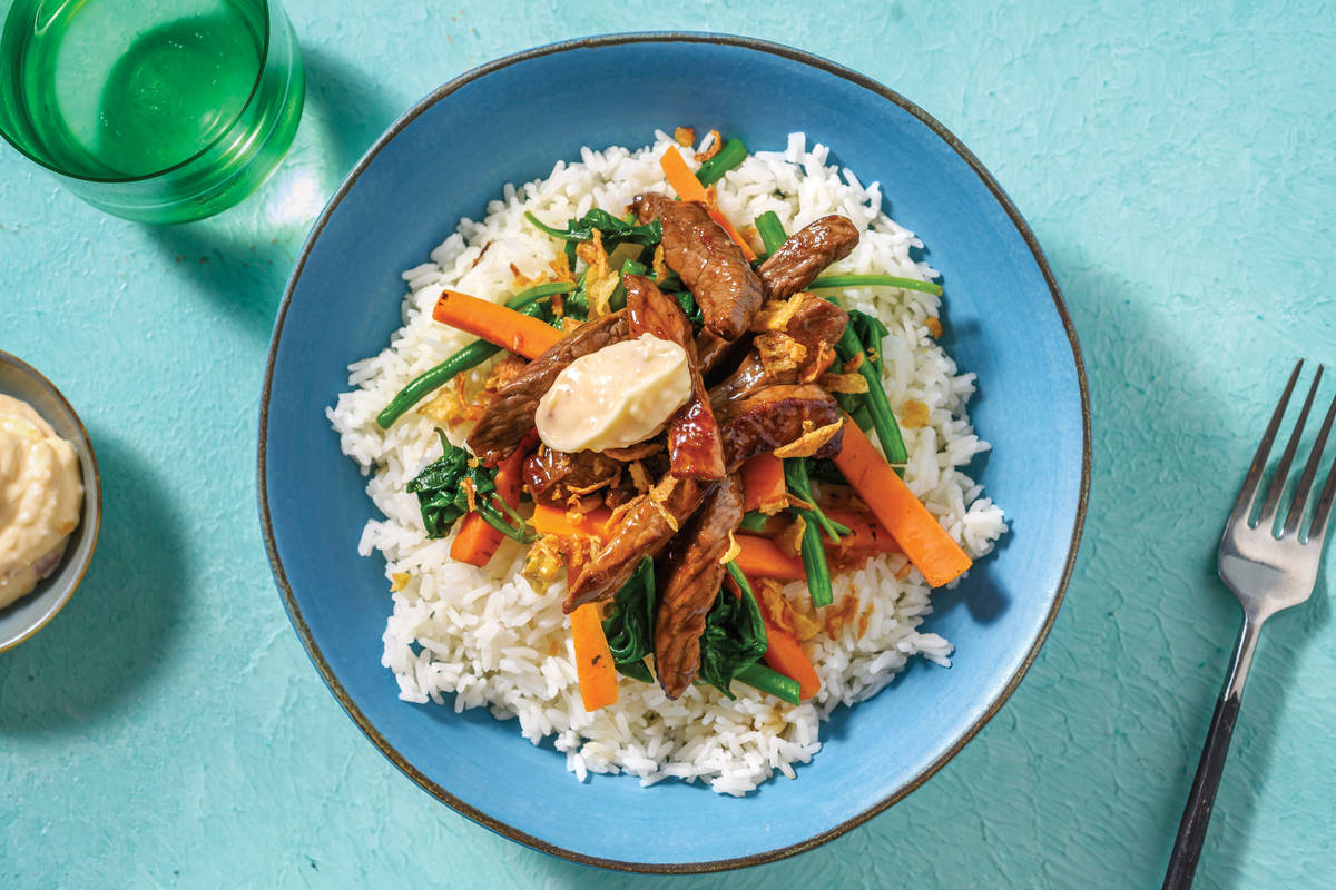 Quick Teriyaki Ginger Beef Bowl Recipe HelloFresh