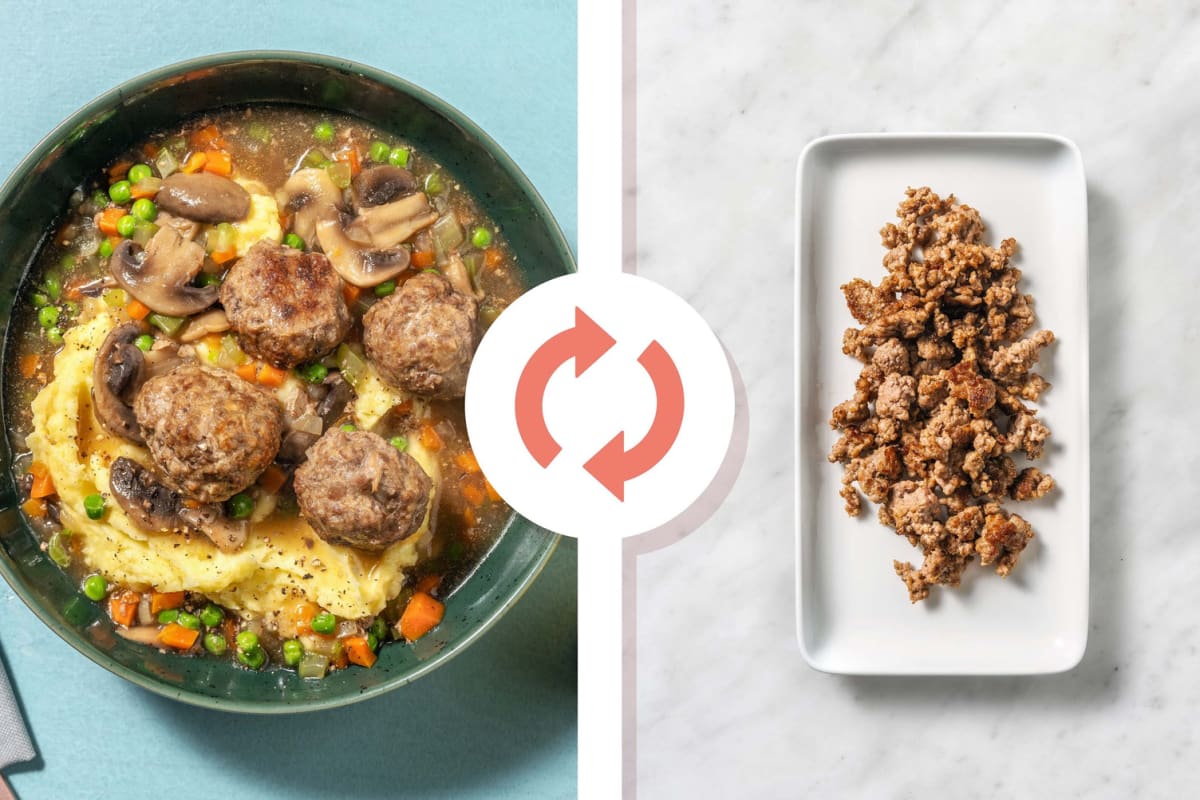 Ragoût de boulettes et de champignons