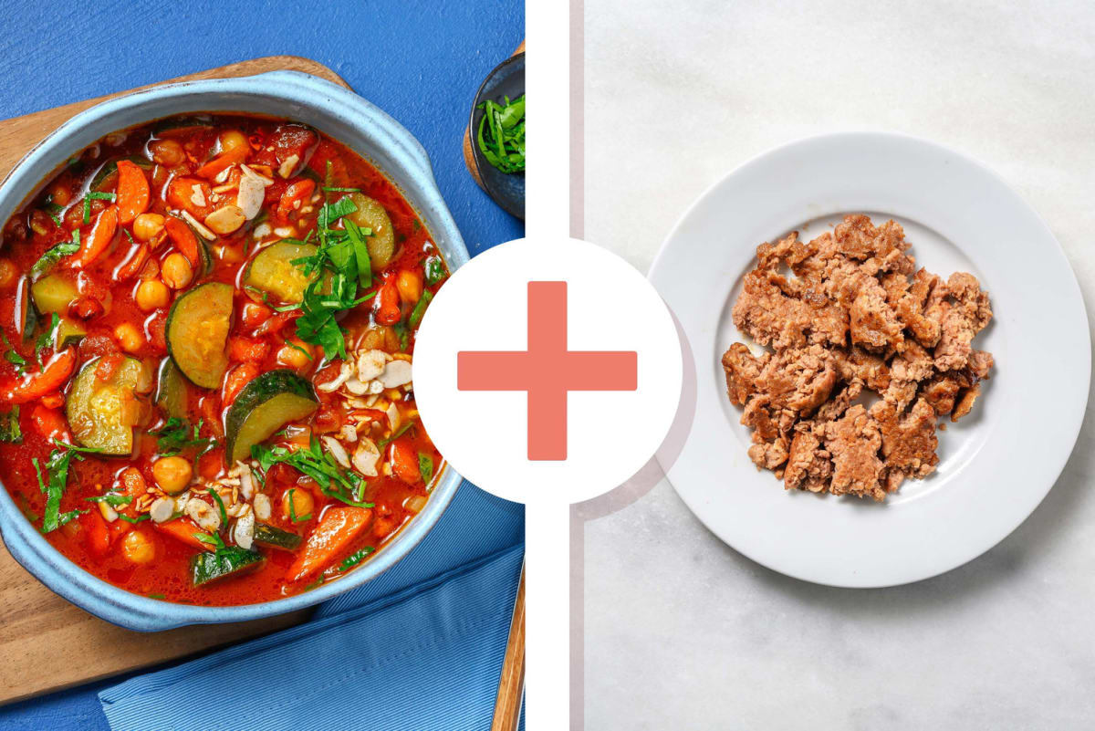 Persian-Inspired Chickpea and Beyond Meat®  Veggie Stew