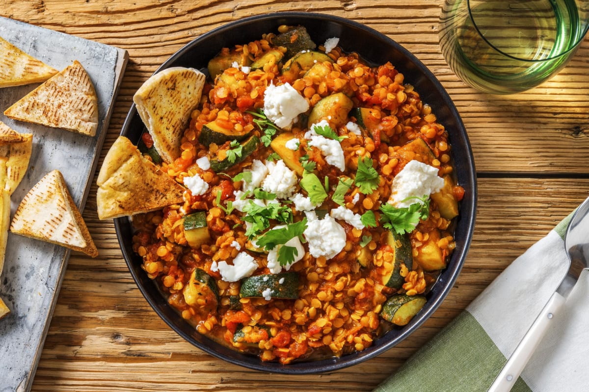 Ragoût de légumes et de lentilles façon harira