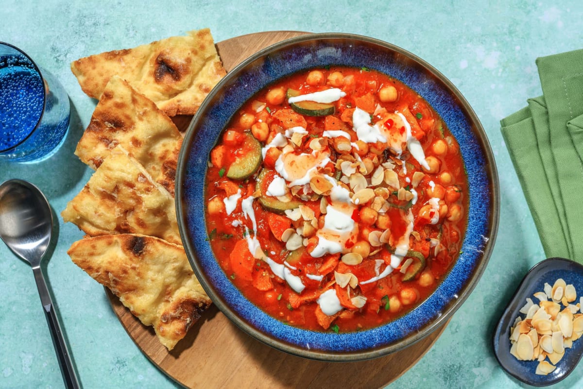 Ragoût de légumes et de pois chiches à la perse