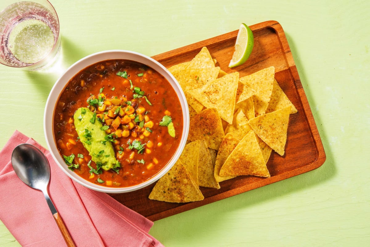 Picante Corn and Black Bean Stew