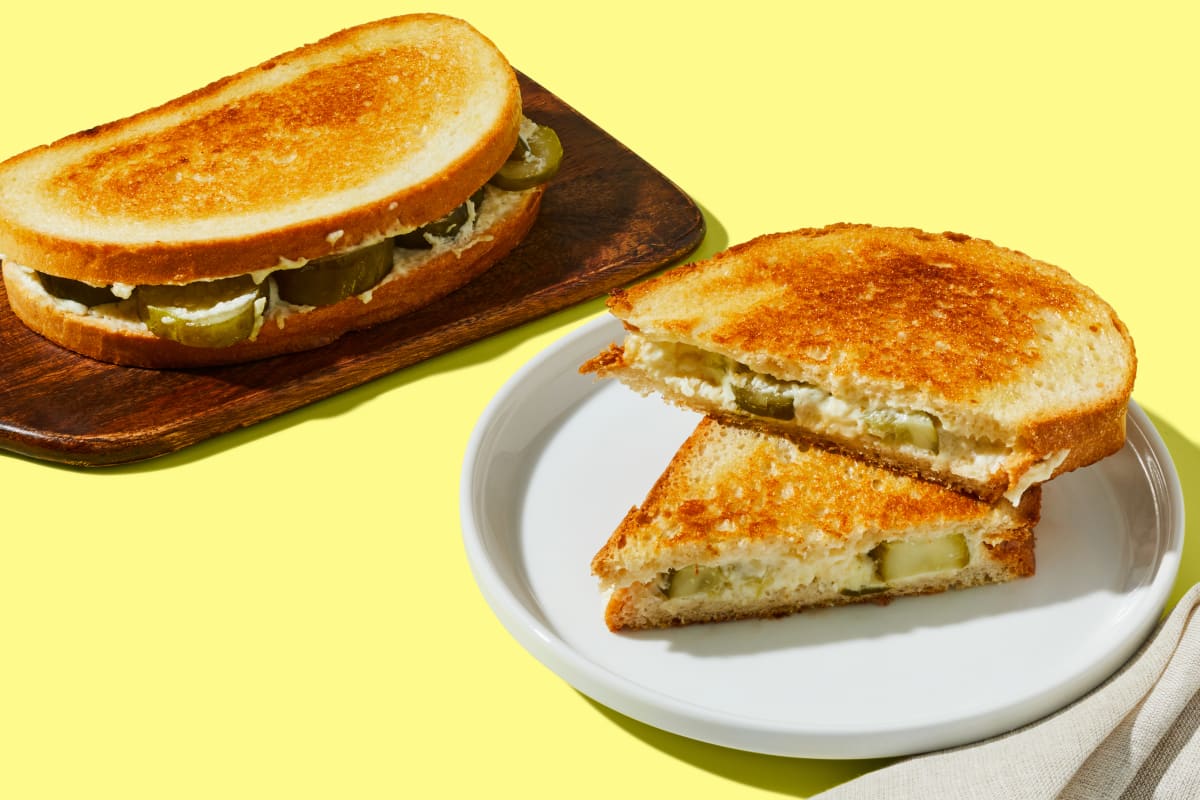 Ranch Grilled Cheese with Dill Pickles