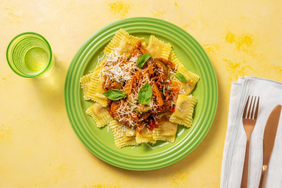 Ravioli farcis de légumes oubliés