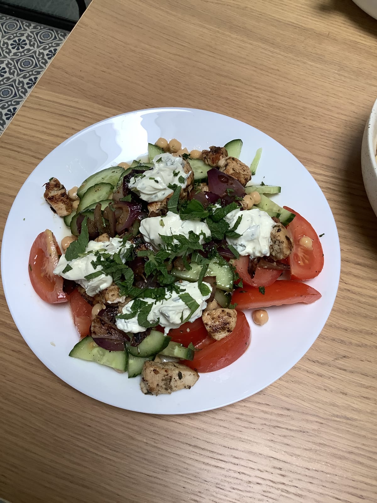 Mediterranean chicken salad