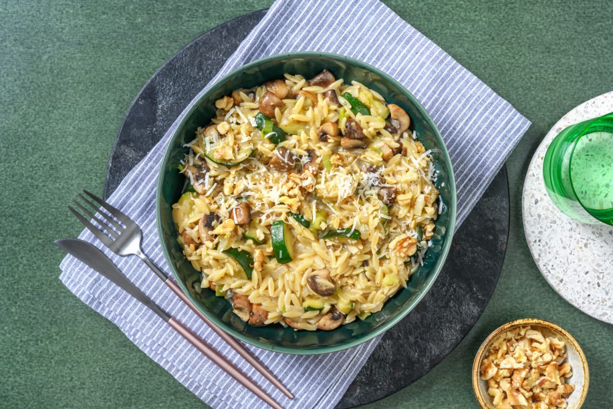 Champignonrisotto van orzo