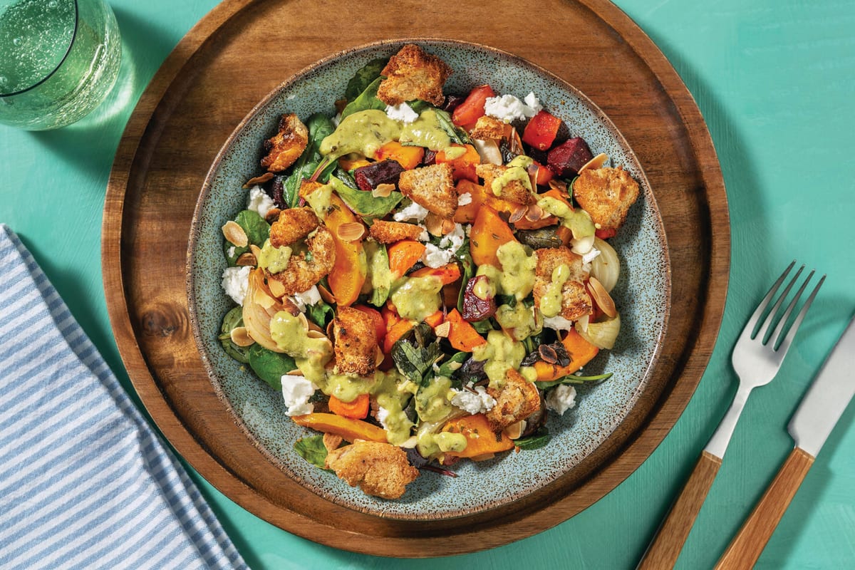 Roast Pumpkin & Crouton Salad