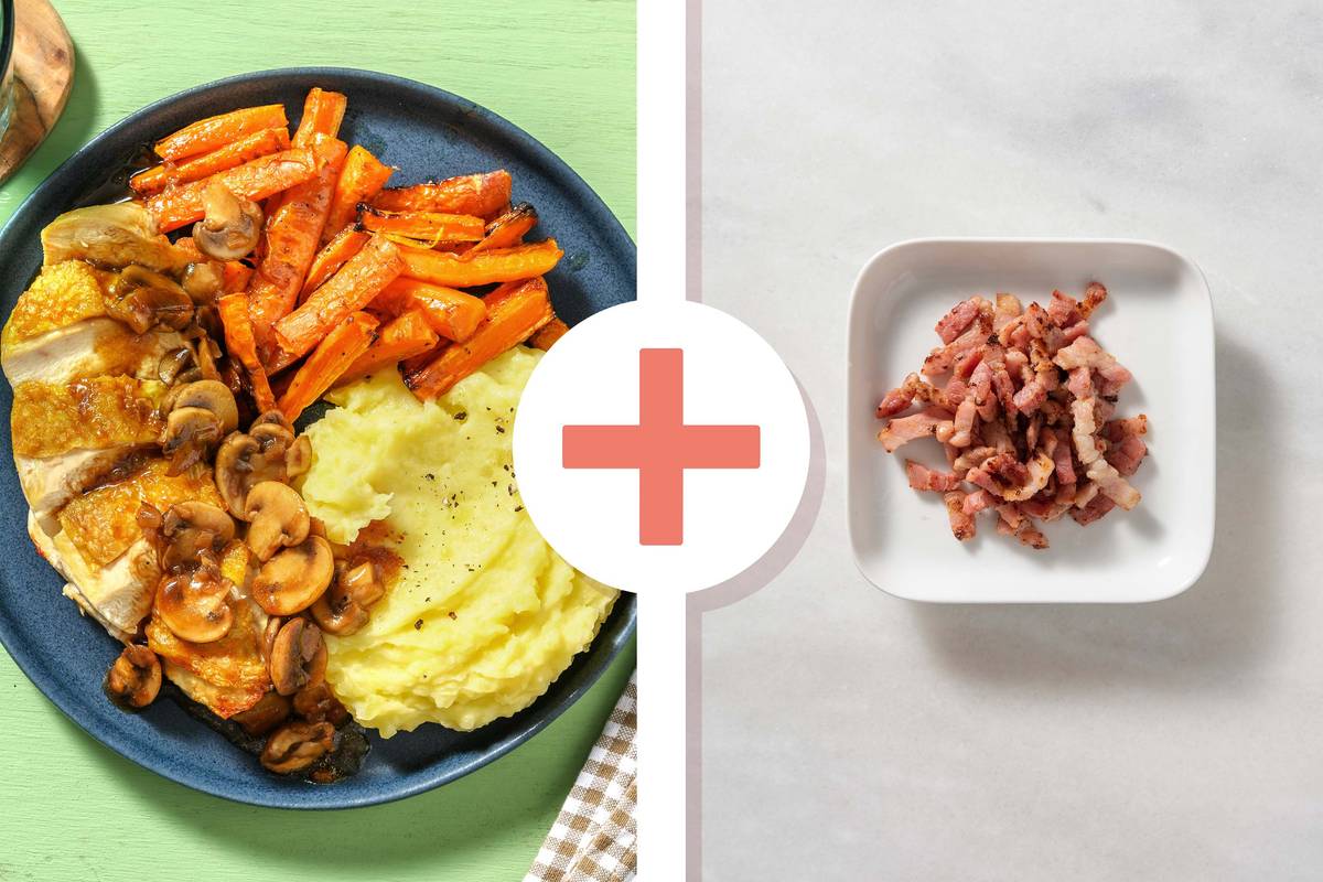 Roast Chicken Breast with Bacon Lardons Recipe HelloFresh