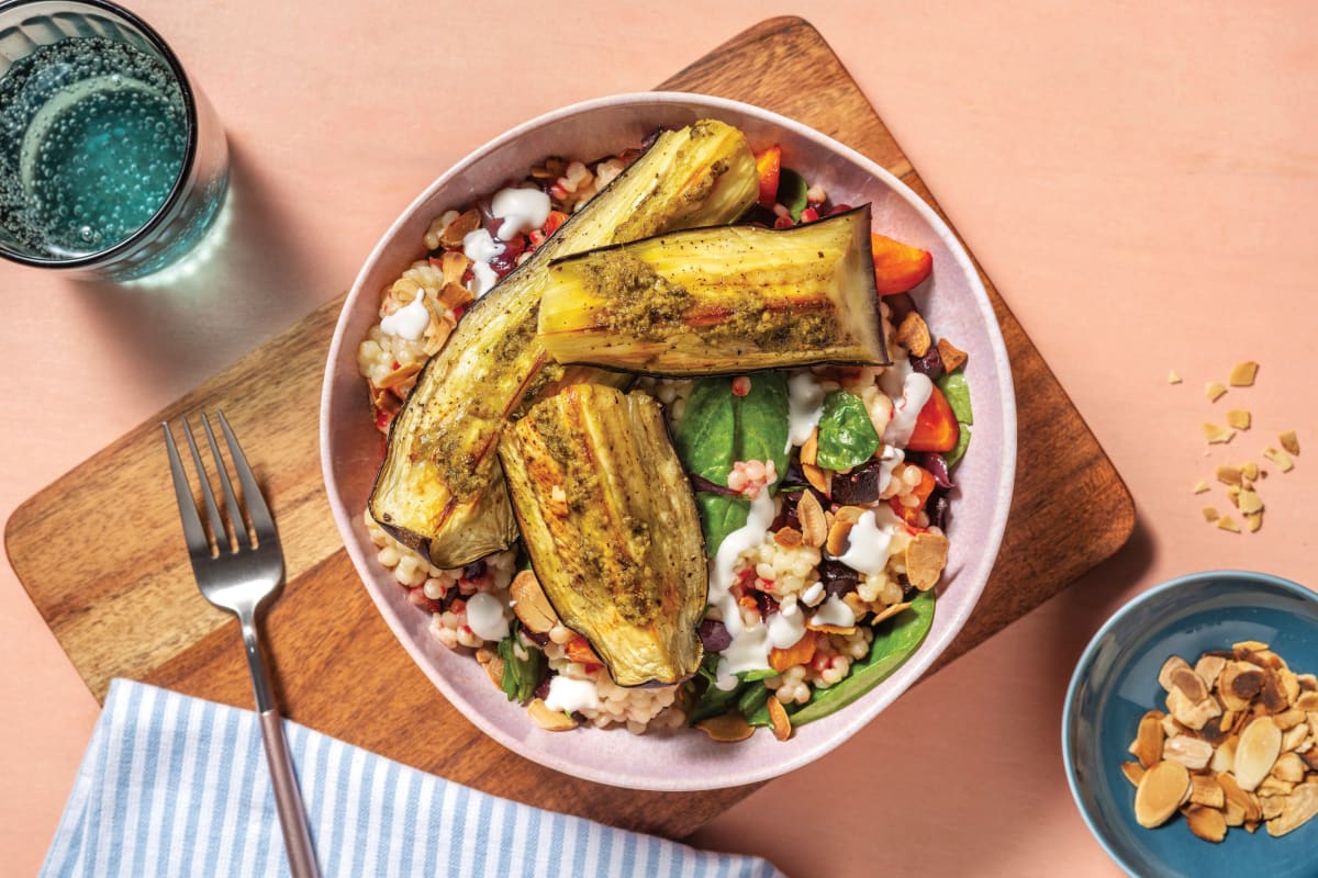 Roast Eggplant & Plant-Based Pesto