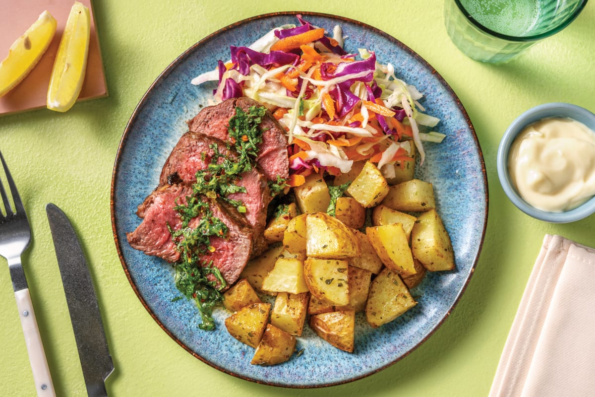 Roast Lamb Rump & South American Potatoes