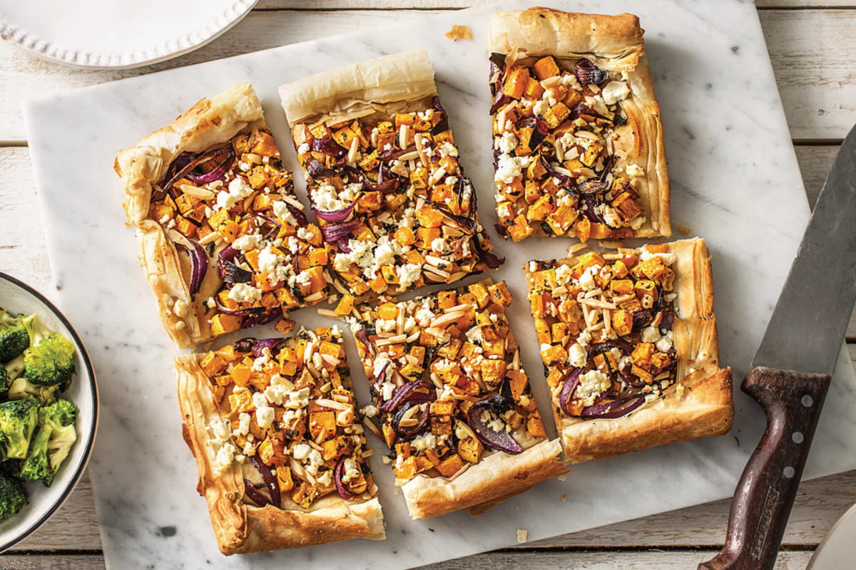 Easy Honey-Roasted Pumpkin, Fetta & Sage Tart
