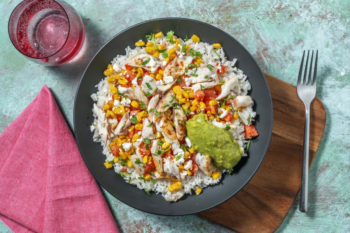 Roasted Barramundi and Mexican-Style Rice Bowls