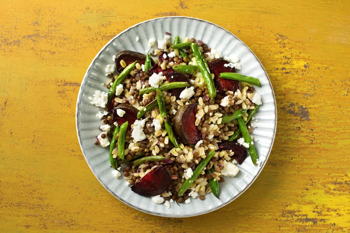 Roasted Beetroot, Sugar Snap Peas & Fetta Cheese Salad