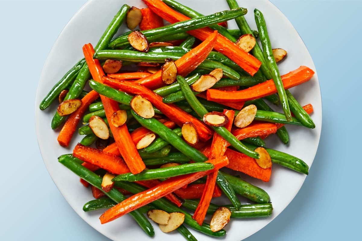Roasted Carrots and Green Beans