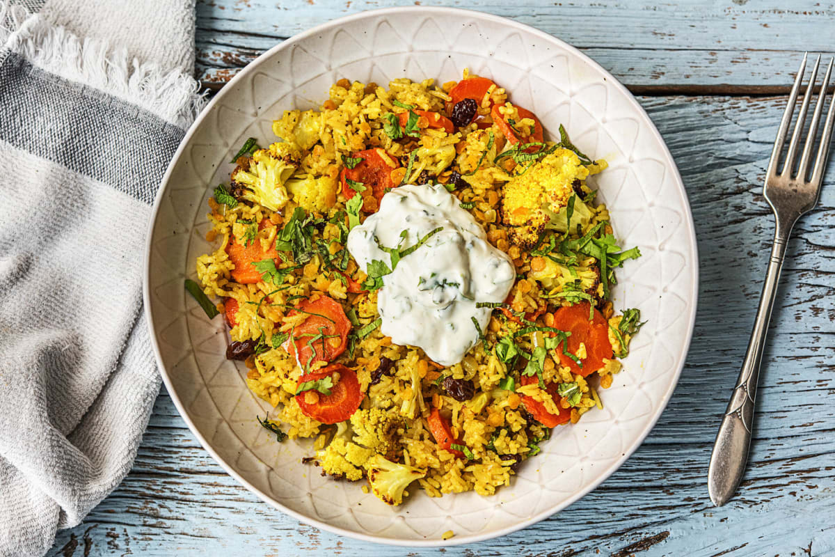 Roasted Cauliflower Biryani