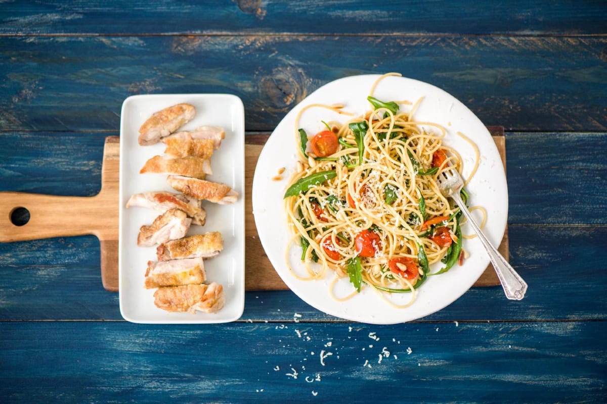 Roasted Cherry Tomato Spaghetti