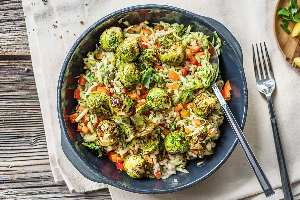 Roasted Chili Brussel Sprouts