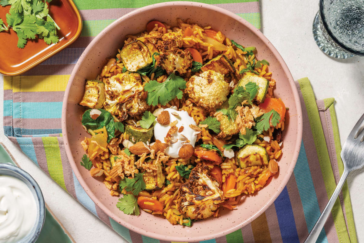 Roast Cauliflower & Turnip Biryani