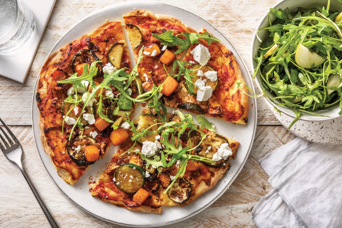 Roasted Pumpkin & Crumbly Cheese Pizza