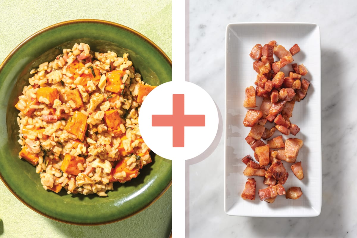 Sweet Potato & Double Bacon Risotto