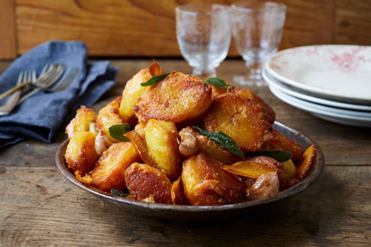 Double Baked Bacon Rosemary Potatoes