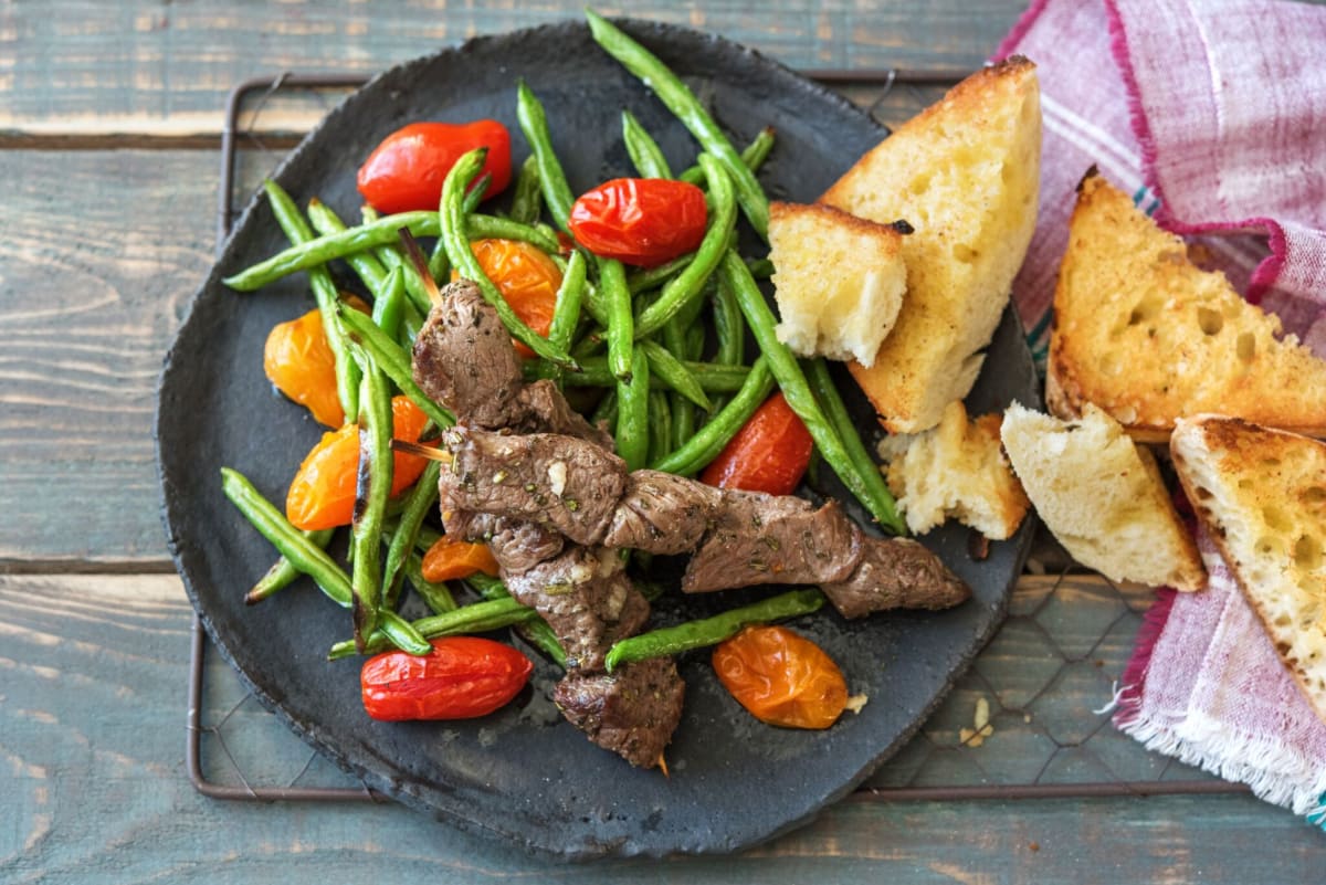 Rosemary Skewered Vegetable Kabobs