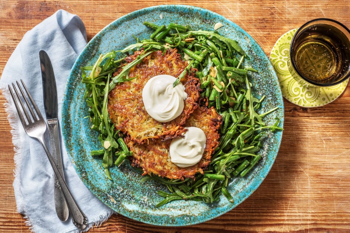 Halloumi and Potato Rosti