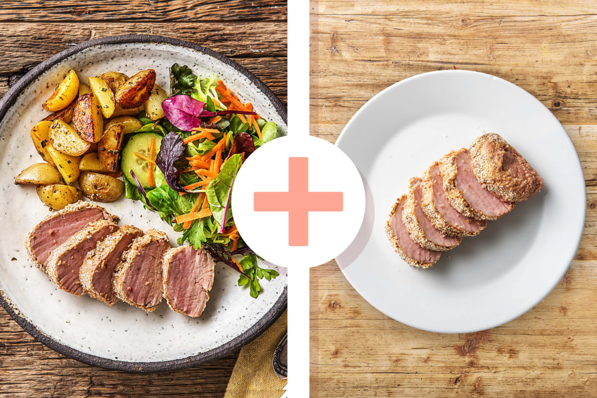 Saftiges Schweinefilet Mit Senfkruste Rezept | HelloFresh