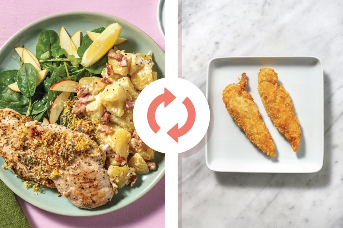 Sage & Garlicky Plant-Based Crumbed Chicken