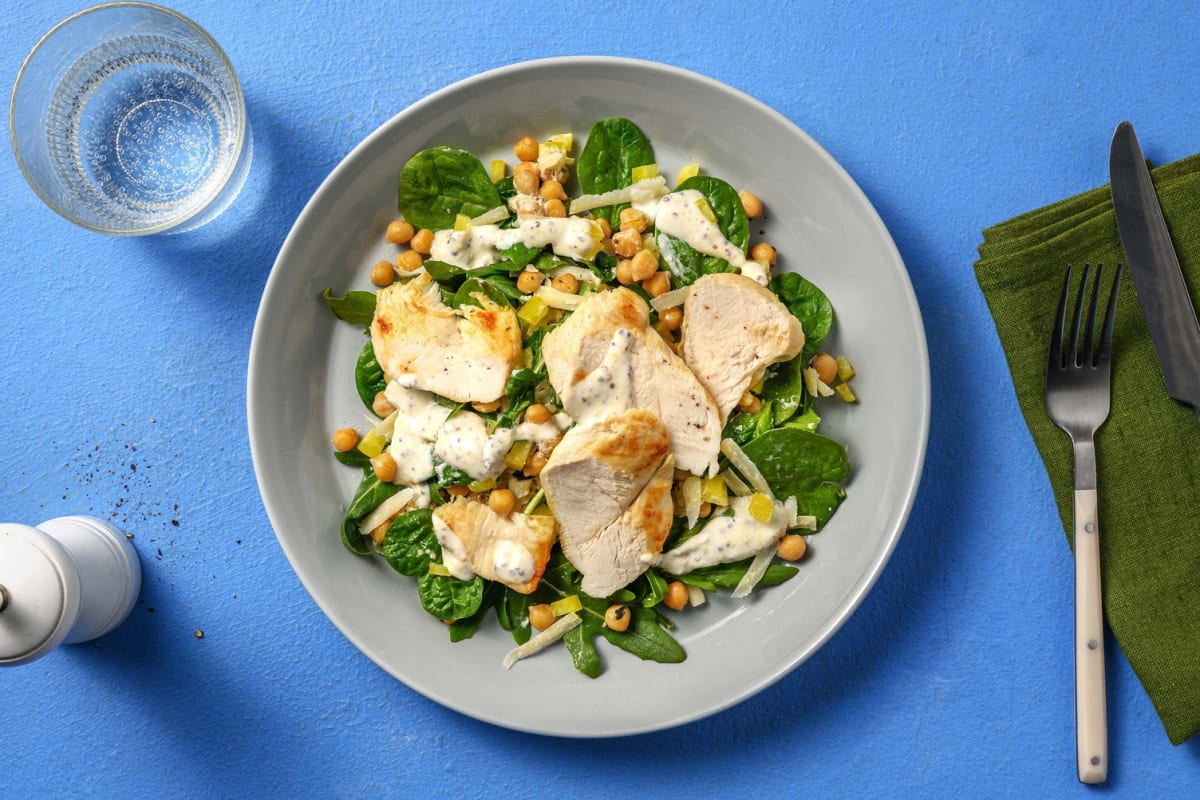Carb Smart Chicken and Chickpea Salad