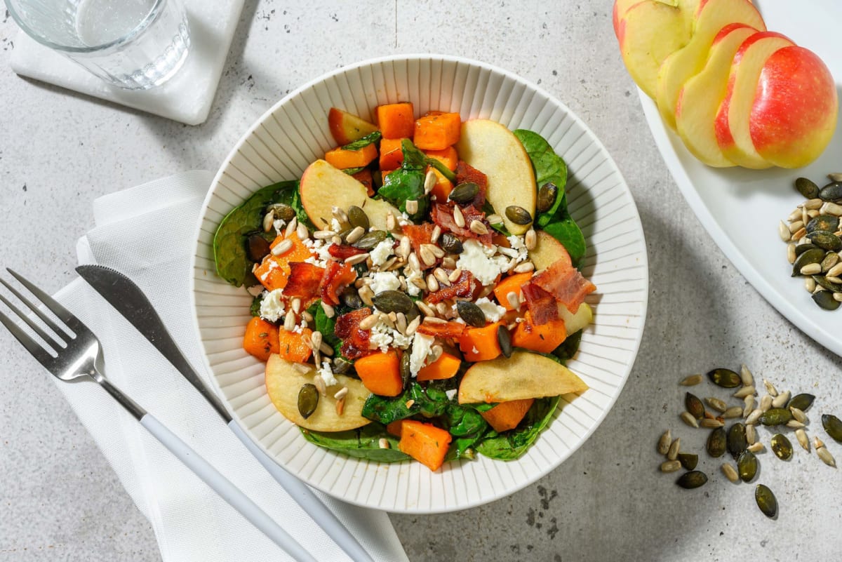 Carb Smart Roasted Butternut Squash Harvest Salad