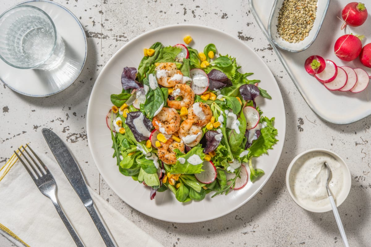 Smart Shrimp and Charred Corn Salad